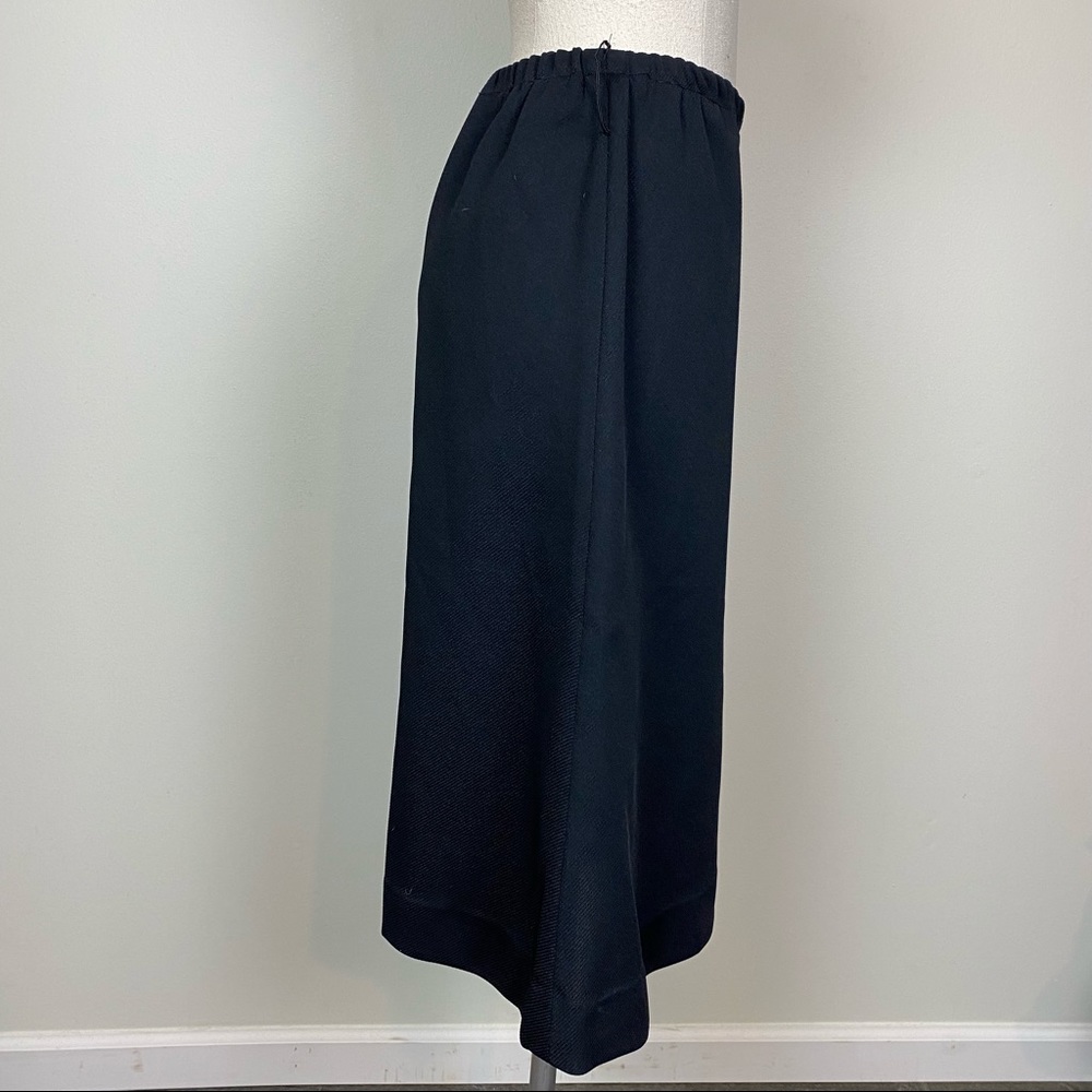 Vintage Black High Waisted Wide Leg Crop Pants - Picture 5 of 8